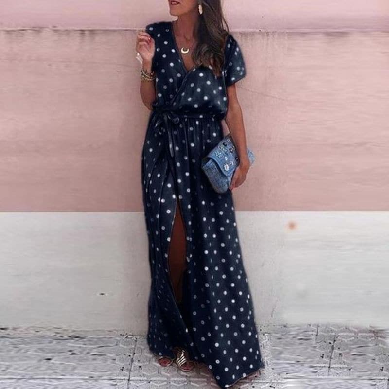 Margaux - Polka Dot Maxi Dress