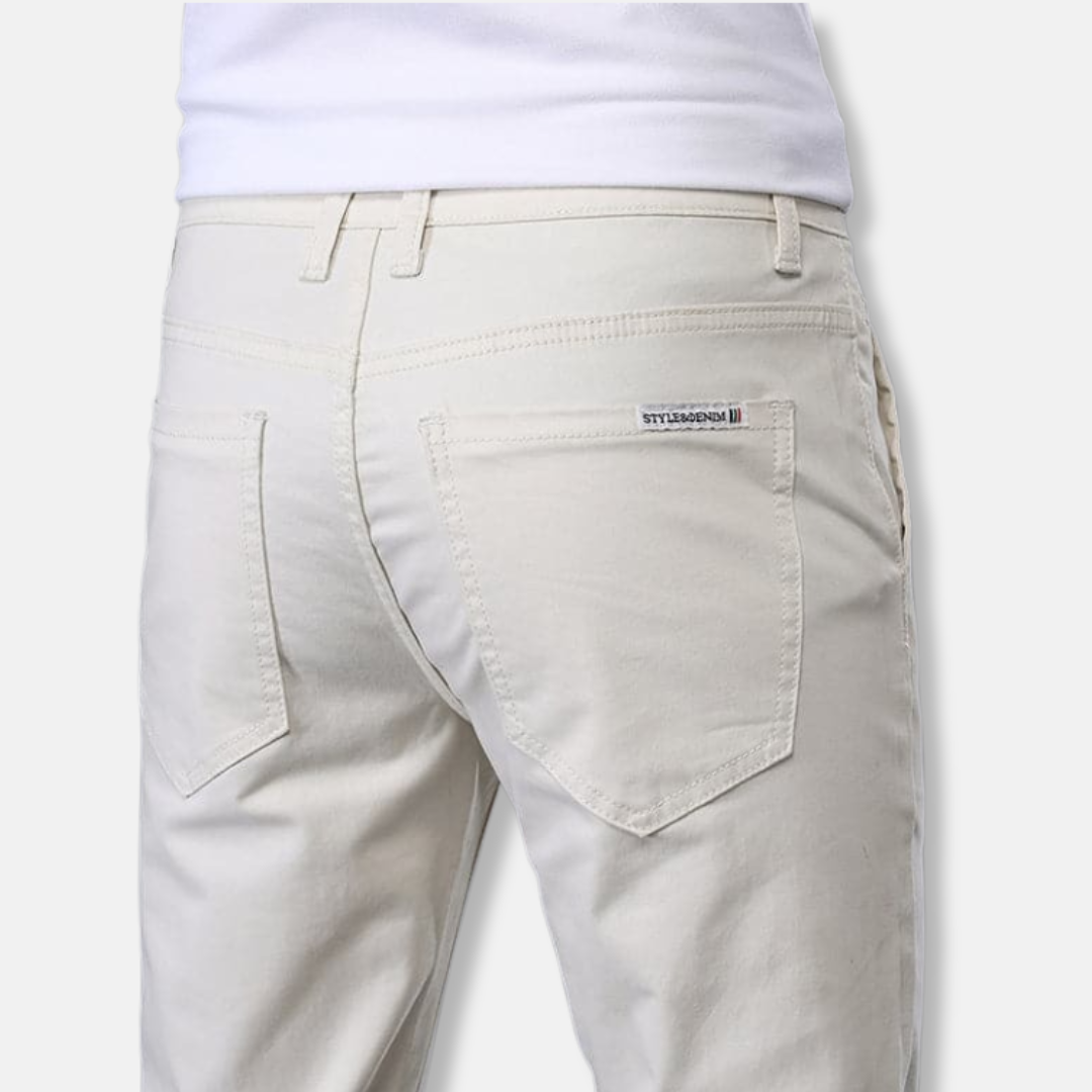 Joshua Slim Fit Chinos | Side Pockets Zip Fly Chinos