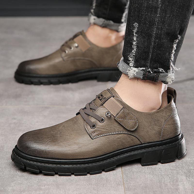 Herresko - Klassisk Snørelukning - Slidstærk Ydersål - Elegant & Casual Design