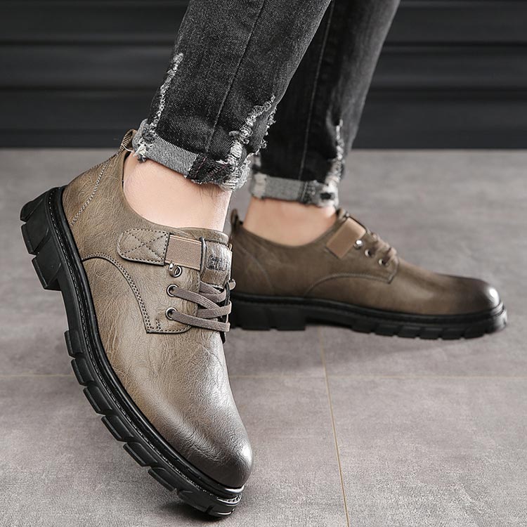 Herresko - Klassisk Snørelukning - Slidstærk Ydersål - Elegant & Casual Design