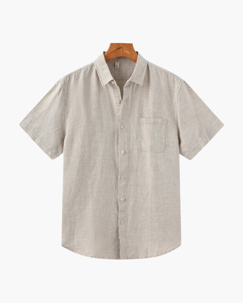 Men's Shirt – Relaxed Fit – Button Closure – Breathable Lightweight Fabric – Chest Pocket