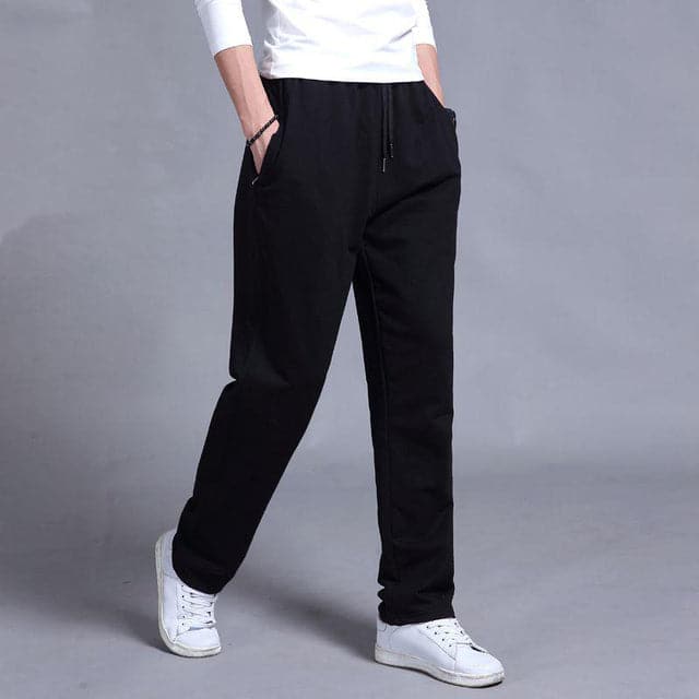 Herre Joggers - Blød Bomuld - Afslappet Pasform - Elastisk Talje med Snøre - Lomme Design