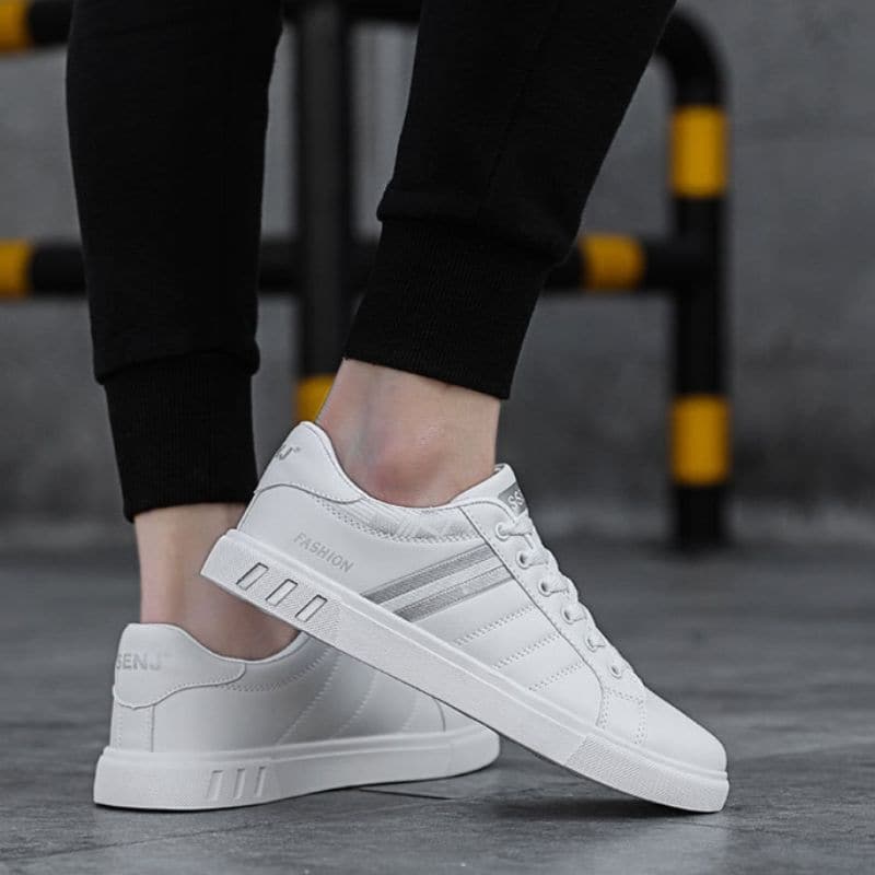 Unisex Sneakers - Skridsikre Gummisåler - Blødt For - Klassisk Snøre Lukning