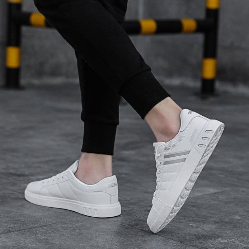 Unisex Sneakers - Skridsikre Gummisåler - Blødt For - Klassisk Snøre Lukning