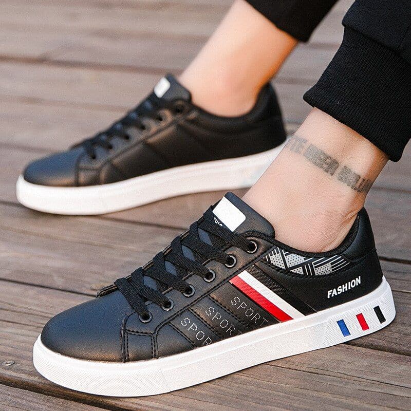 Unisex Sneakers - Skridsikre Gummisåler - Blødt For - Klassisk Snøre Lukning