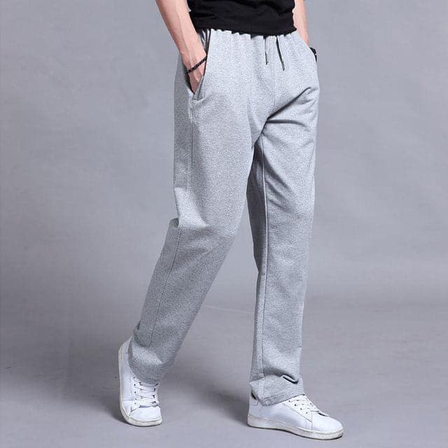 Herre Joggers - Blød Bomuld - Afslappet Pasform - Elastisk Talje med Snøre - Lomme Design