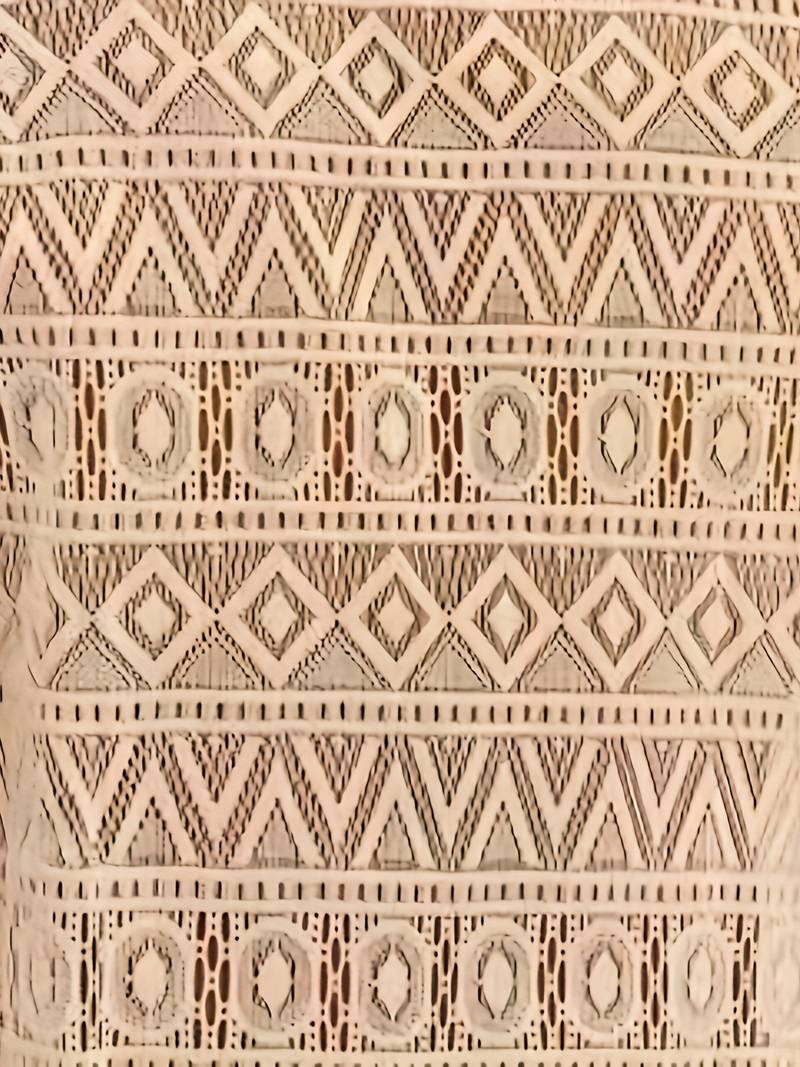 Men's Tank Top - Breathable Crochet Design - Geometric Pattern - Crew Neck