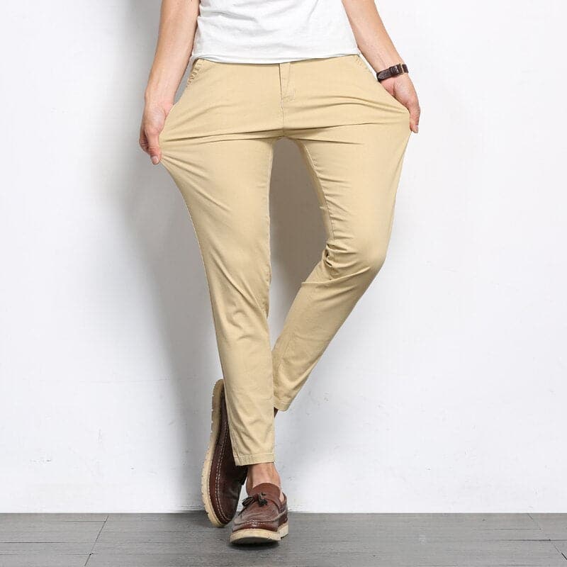 Men's Trousers - Slim Fit - Ankle Length - Comfortable Stretch - Modern Look