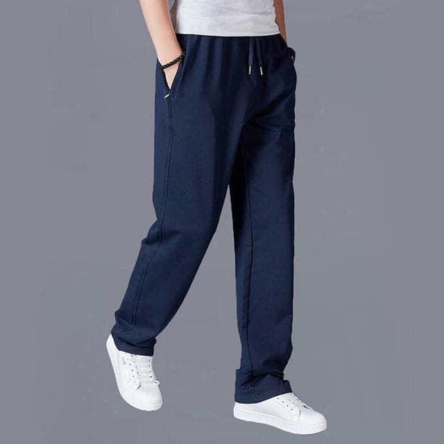 Herre Joggers - Blød Bomuld - Afslappet Pasform - Elastisk Talje med Snøre - Lomme Design