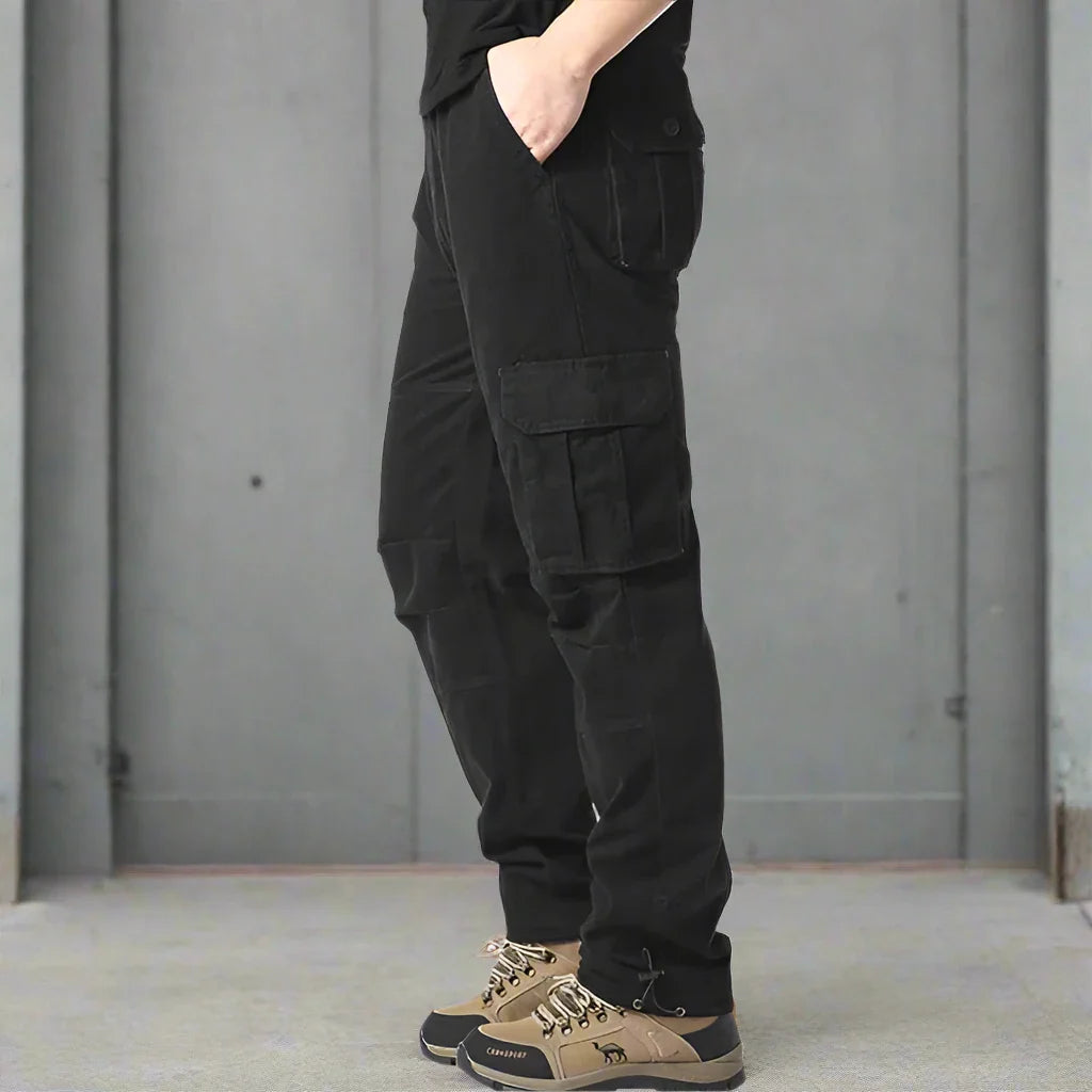 Men's Trousers - Cargo Design - Relaxed Fit - Durable Cotton - Multiple Pockets