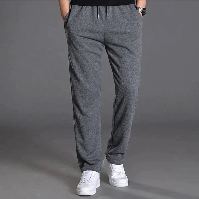 Herre Joggers - Blød Bomuld - Afslappet Pasform - Elastisk Talje med Snøre - Lomme Design