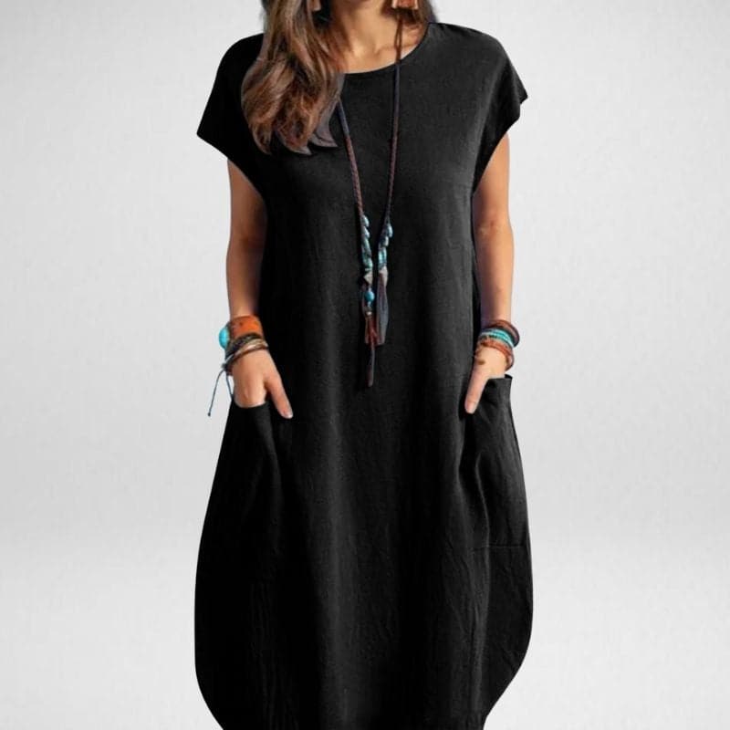 Lou - Trendy long dress with pockets