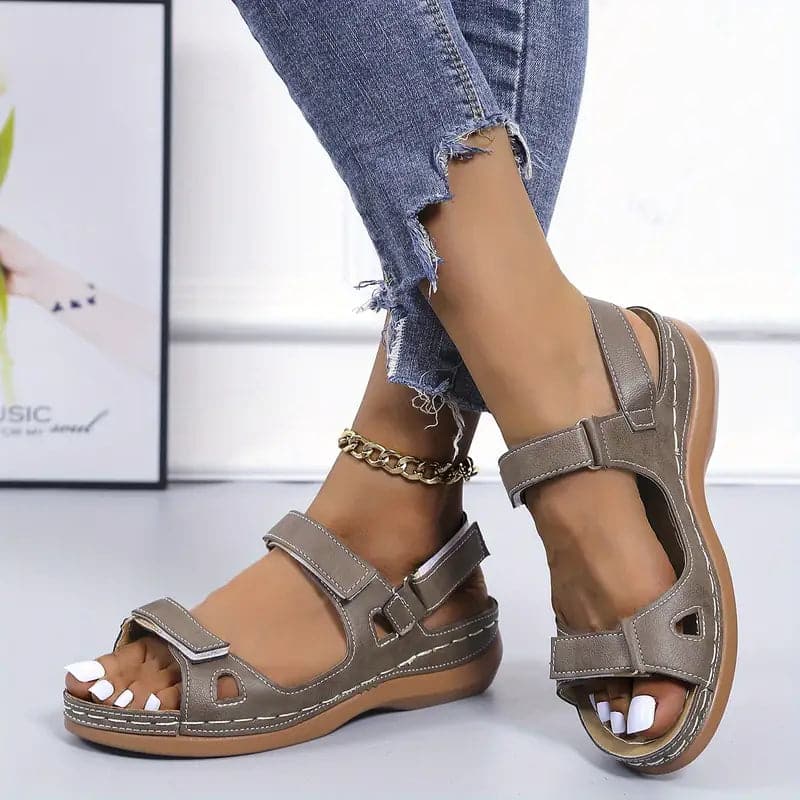 Women's Sandals - Open Toe - Adjustable Straps - Comfortable Sole - Everyday & Casual