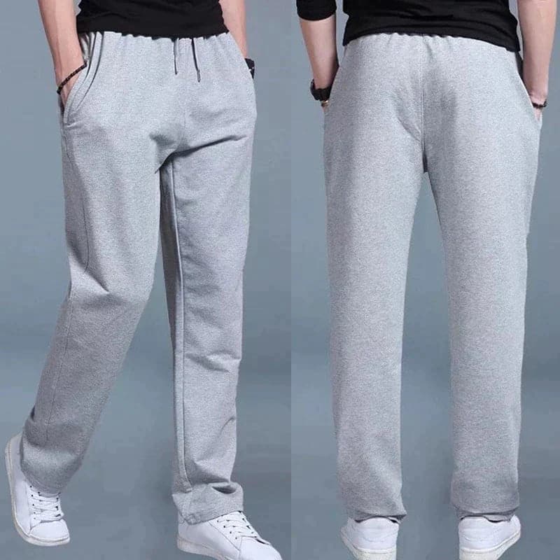 Herre Joggers - Blød Bomuld - Afslappet Pasform - Elastisk Talje med Snøre - Lomme Design