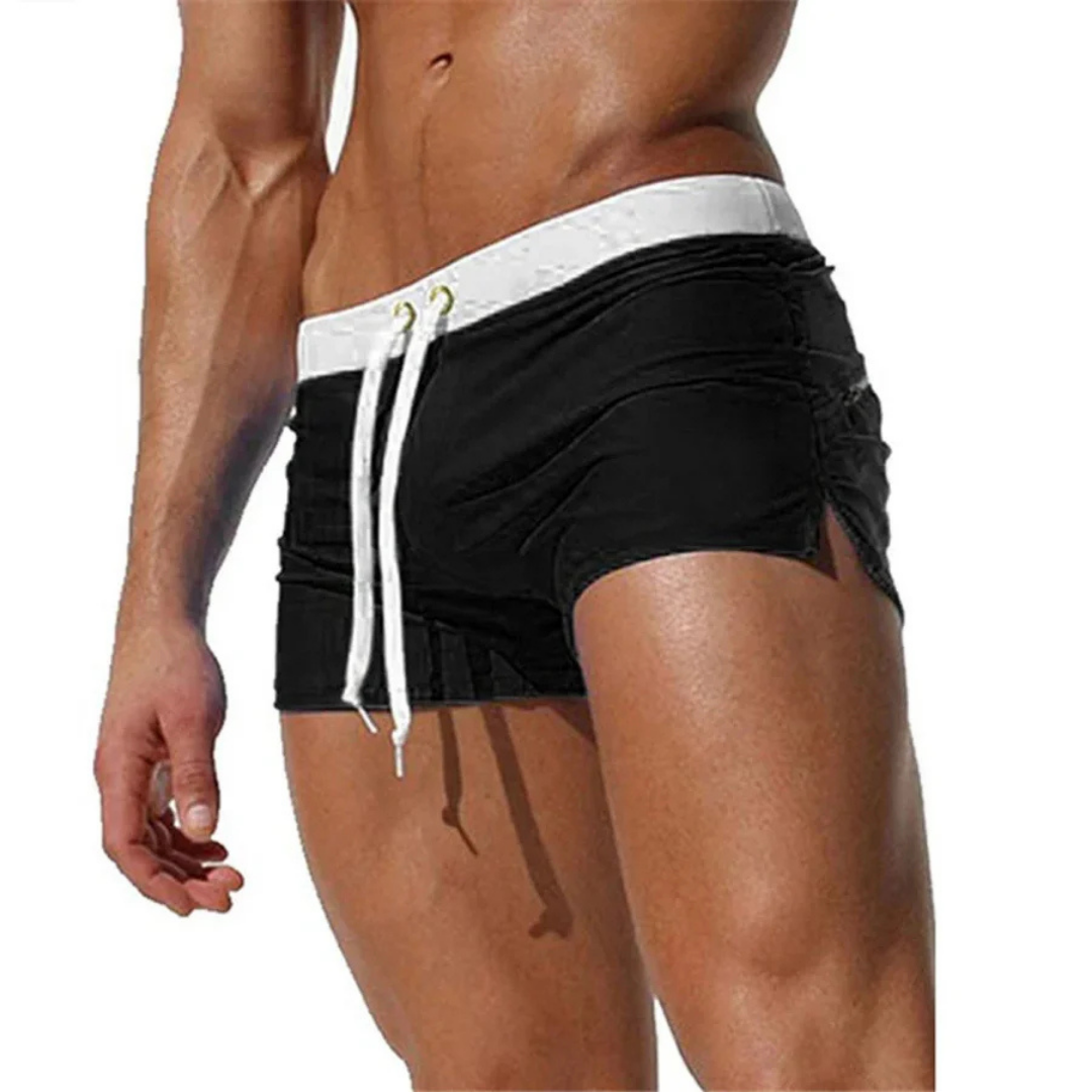 Men's Swim Shorts – Slim Fit – Short Length – Lightweight and Breathable – Adjustable Waist