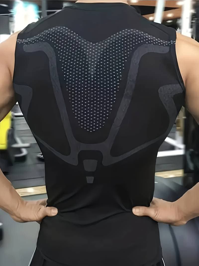Men's Compression Tank Top - Breathable and Stretchable - Muscle Support & Sweat-Wicking