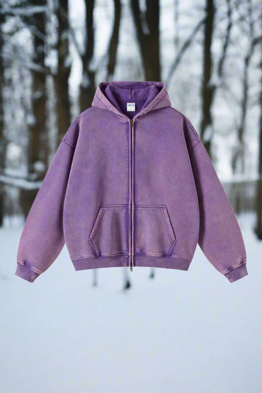 Women's Zip-Up Hoodie - Relaxed Fit - Soft and Warm - With Kangaroo Pocket