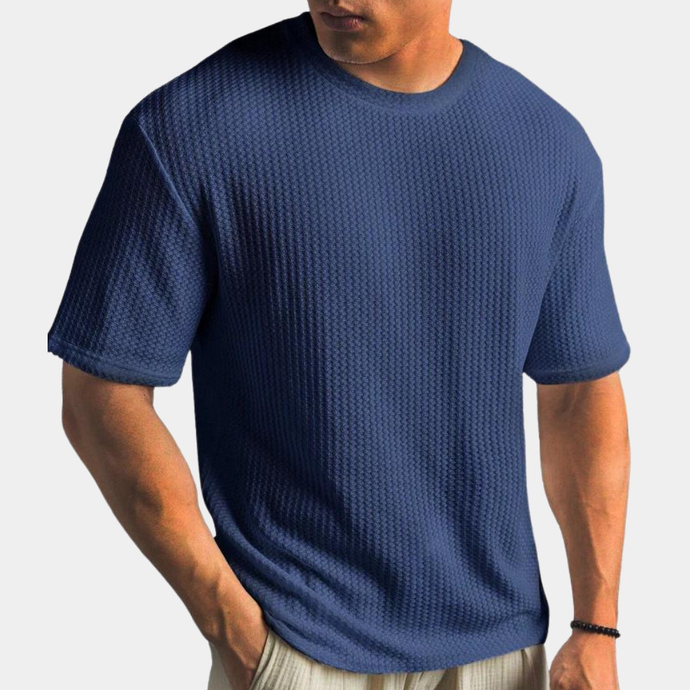 Men's T-shirt – Soft Knit – Relaxed Fit – Short Sleeve Minimalist Design