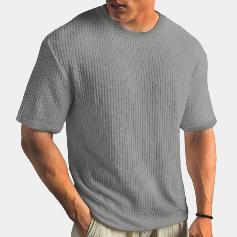 Men's T-shirt – Soft Knit – Relaxed Fit – Short Sleeve Minimalist Design