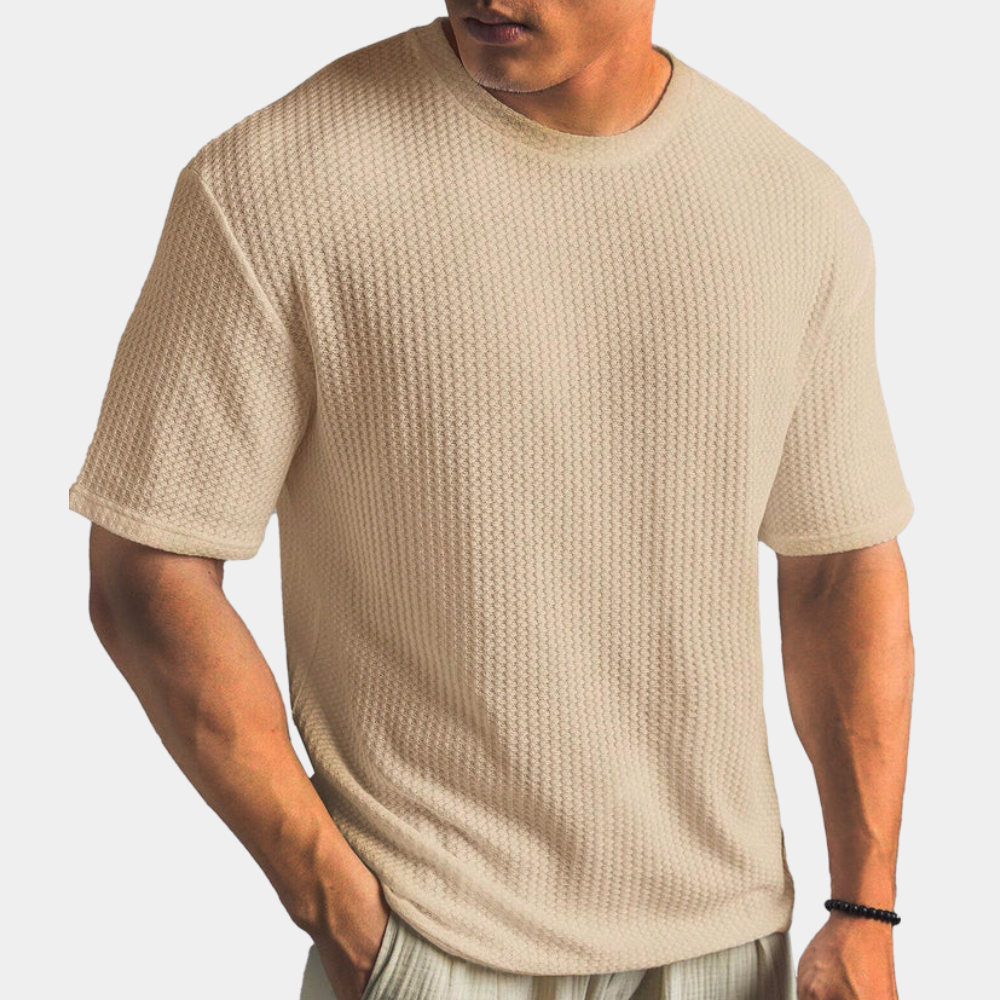 Men's T-shirt – Soft Knit – Relaxed Fit – Short Sleeve Minimalist Design