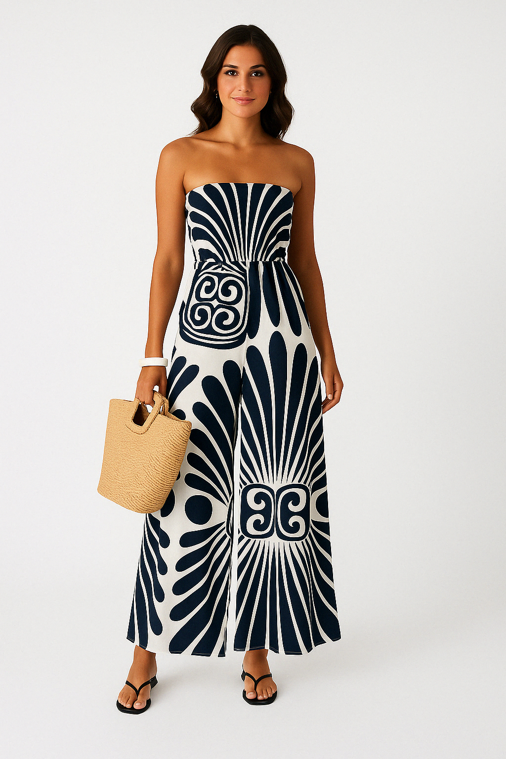 Dame Jumpsuit – Off-Shoulder – Smockliv – Vide Ben – Let og Åndbar