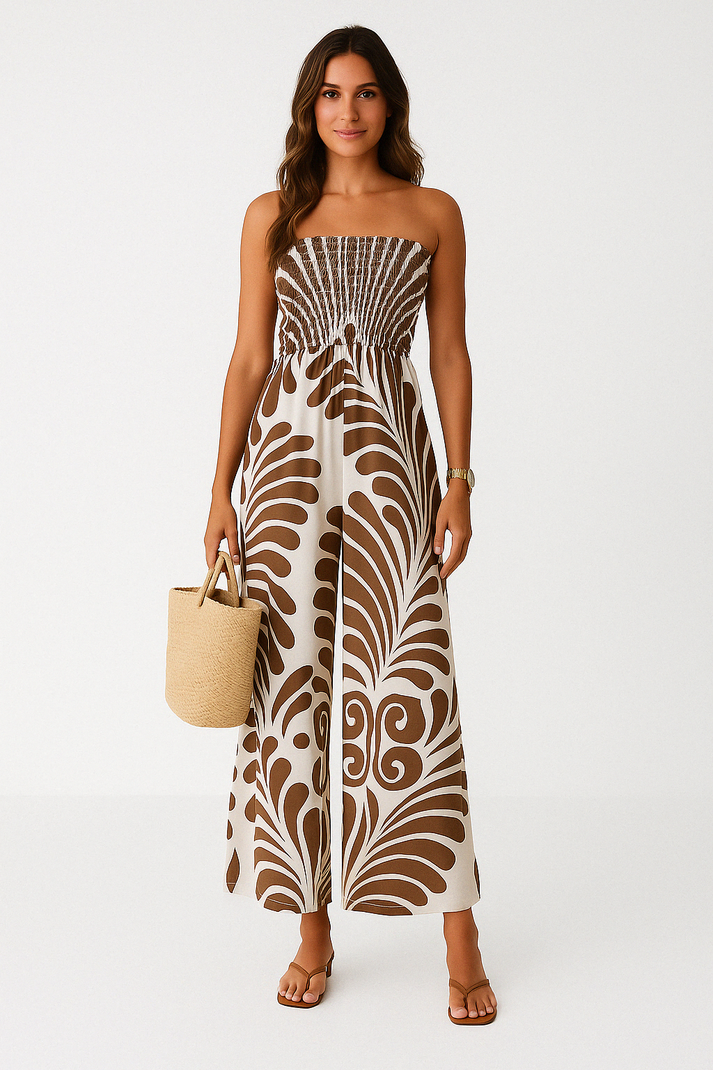 Dame Jumpsuit – Off-Shoulder – Smockliv – Vide Ben – Let og Åndbar