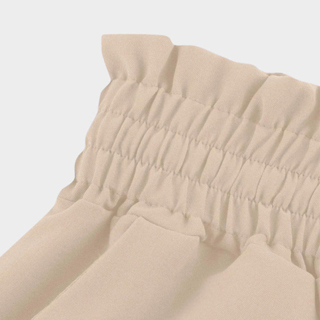 Women's Maxi Skirt - High Waist Elastic with Drawstring - A-line - With Pockets - Long and Airy