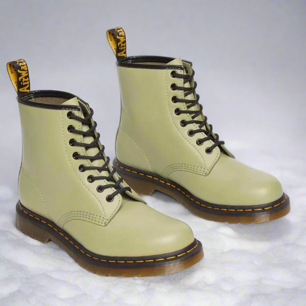 Women's Boots - Leather - Laces - Comfortable Air-Cushion Sole - Durable