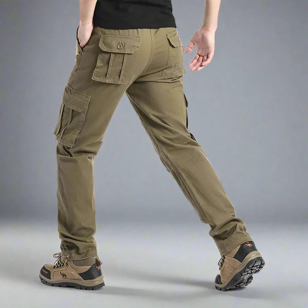 Men's Trousers - Cargo Design - Relaxed Fit - Durable Cotton - Multiple Pockets