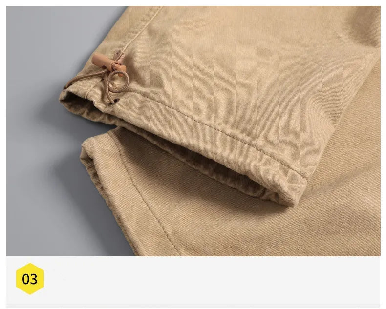 Men's Trousers - Cargo Design - Relaxed Fit - Durable Cotton - Multiple Pockets