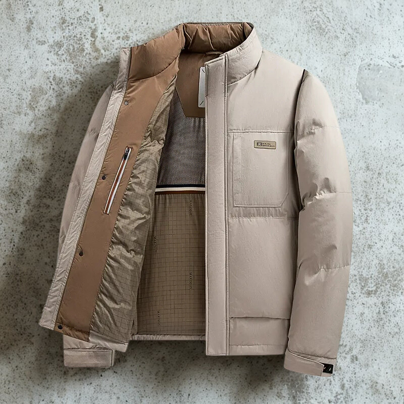 Men’s Jacket - Insulated - Regular Fit - Stand Collar - Full Zip Closure
