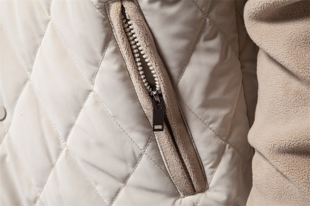 Oliver Quilted Bomber Jacket | Ribbed Collar and Cuffs Bomber Jacket