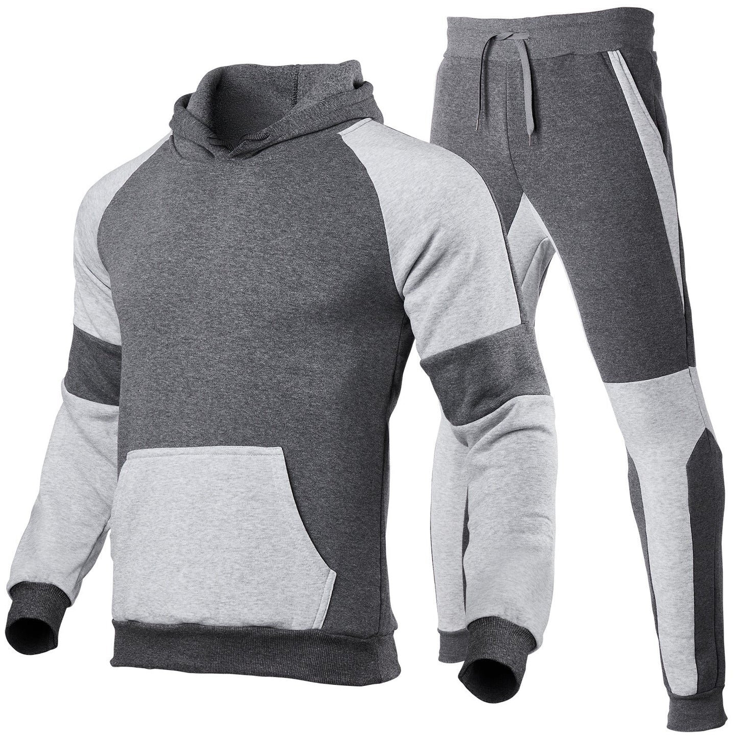 Men`s jogging set – relaxed fit – breathable cotton blend – sporty design