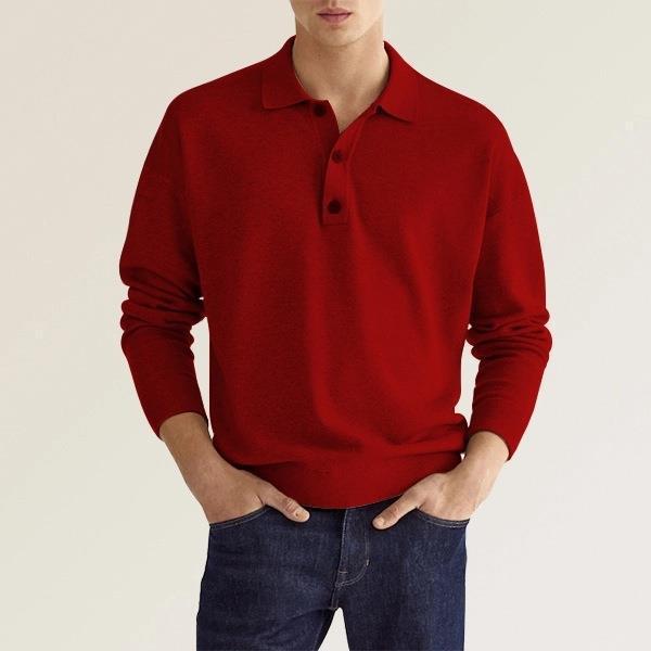 Herre polo shirt – klassisk pasform – blød bomuldsblanding – ribmanchetter