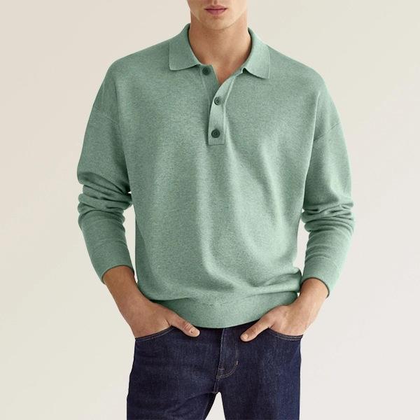 Herre polo shirt – klassisk pasform – blød bomuldsblanding – ribmanchetter