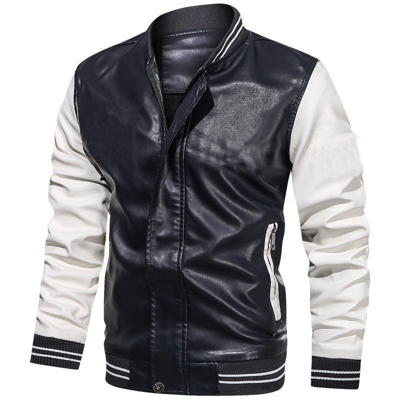 Men's Jacket – Slim Fit – Smooth Finish – Stand Collar – Zipper – Ribbed Edges