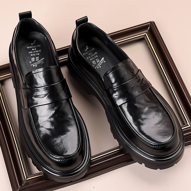 Herre Loafers – Læder – Slip-on Design – Penny Strap – Komfortsål – Moc Toe