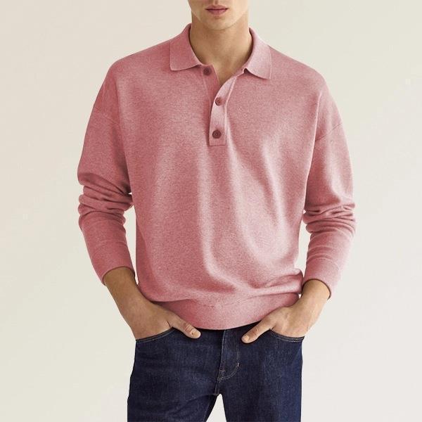 Herre polo shirt – klassisk pasform – blød bomuldsblanding – ribmanchetter