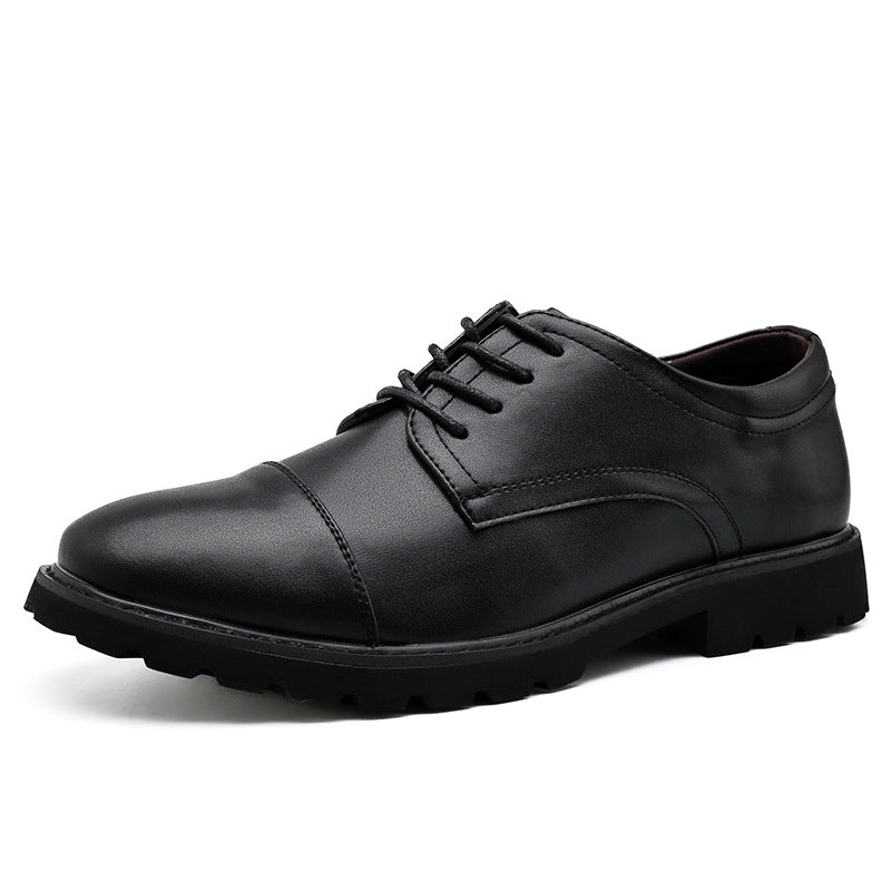 Herre Derby Sko – Læder – Cap Toe – Formelt Snit – Gummisål – Klassisk Design