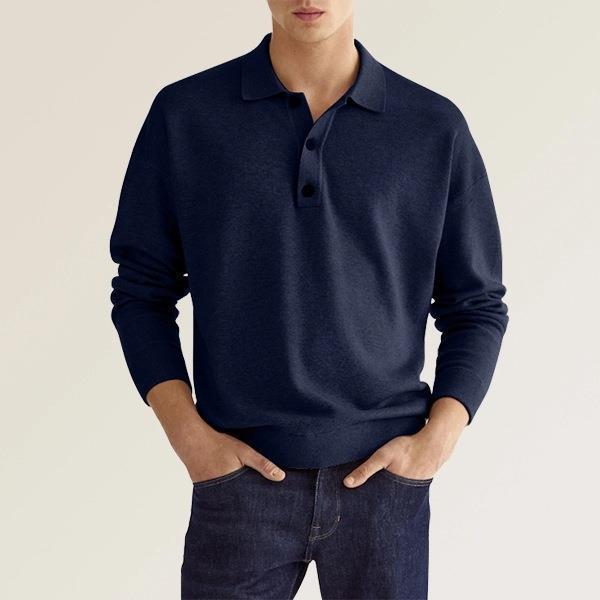 Herre polo shirt – klassisk pasform – blød bomuldsblanding – ribmanchetter
