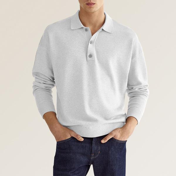 Herre polo shirt – klassisk pasform – blød bomuldsblanding – ribmanchetter