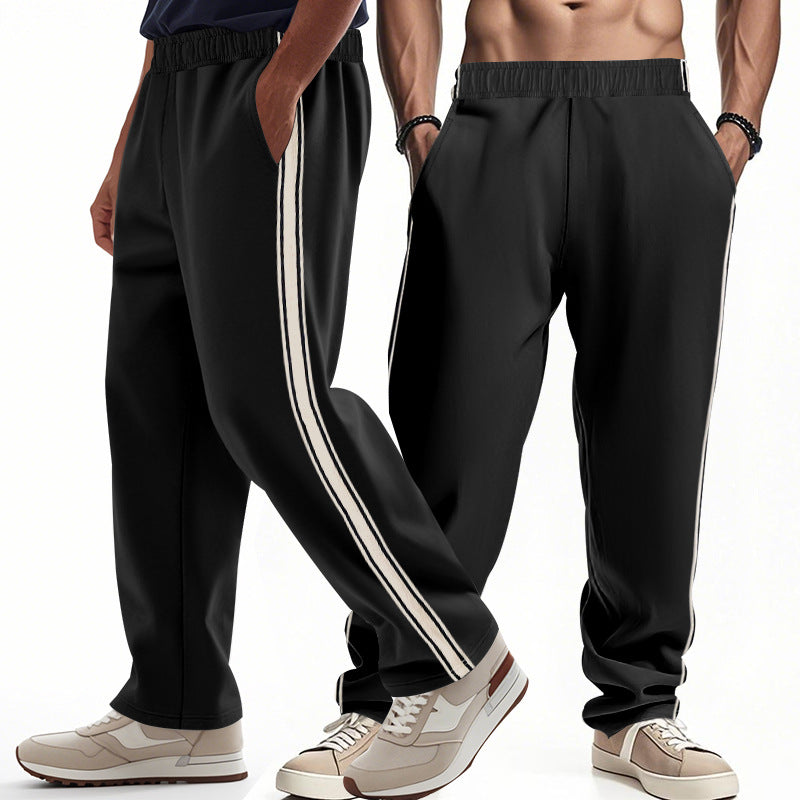 Men's Jogging Pants – Relaxed Fit – Lightweight Breathable Fabric – Elastic Waist – Side Pockets
