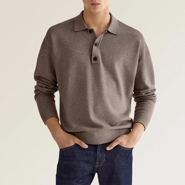 Herre polo shirt – klassisk pasform – blød bomuldsblanding – ribmanchetter
