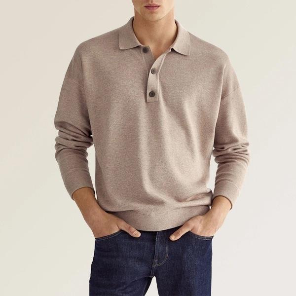 Herre polo shirt – klassisk pasform – blød bomuldsblanding – ribmanchetter
