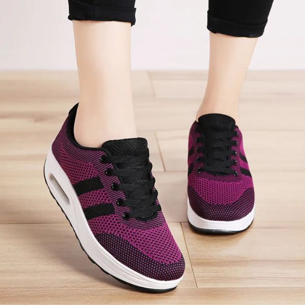 Dame Sneakers - Åndbart Mesh - Stødabsorberende Sål - Komfortabel Pasform