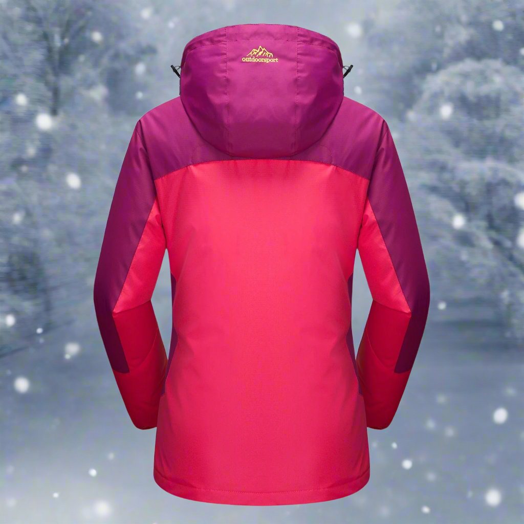 Women's Winter Jacket - Waterproof and Windproof - Insulated with Hood - Adjustable Cuffs