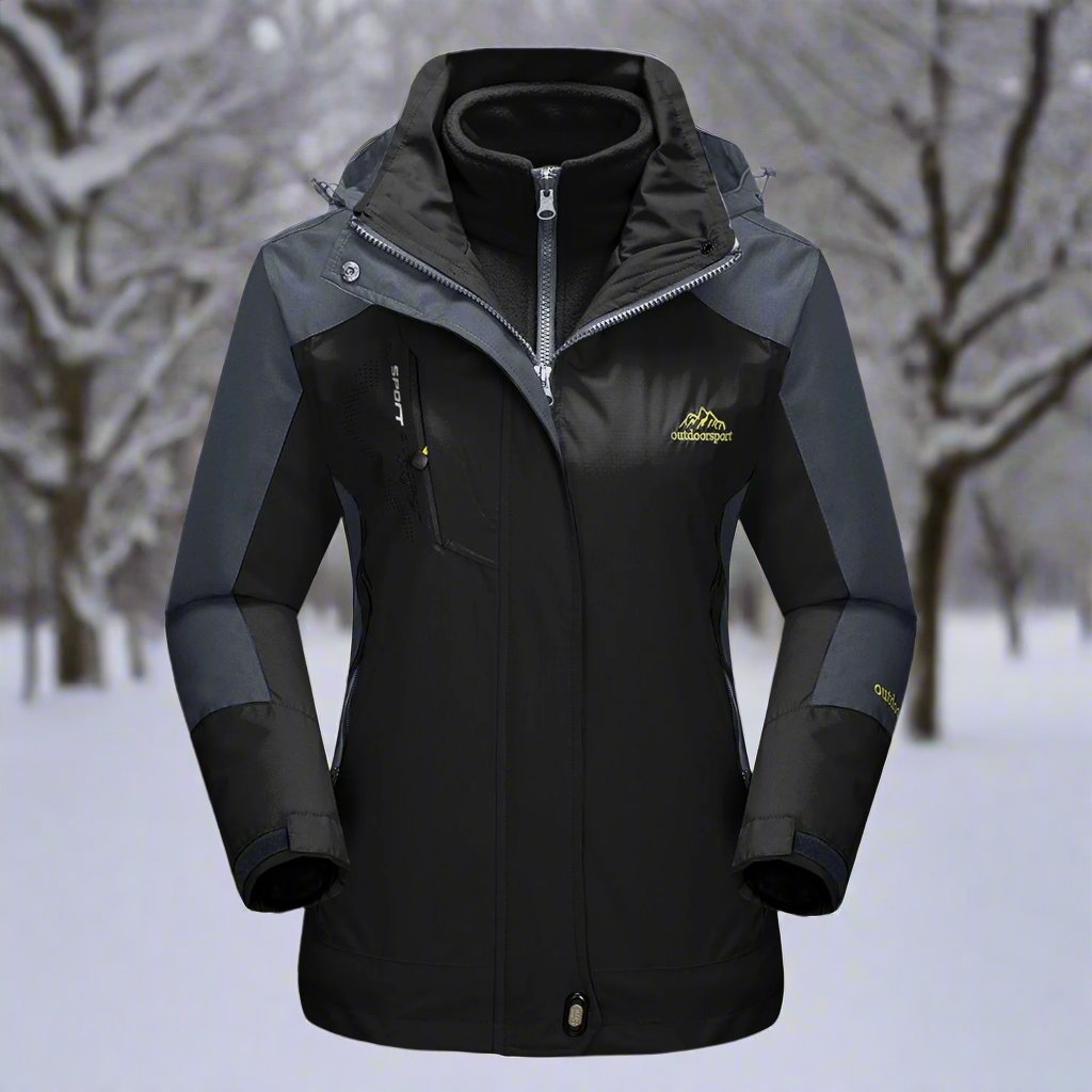 Women's Winter Jacket - Waterproof and Windproof - Insulated with Hood - Adjustable Cuffs