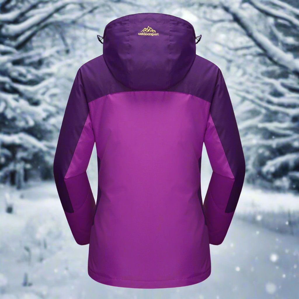 Women's Winter Jacket - Waterproof and Windproof - Insulated with Hood - Adjustable Cuffs