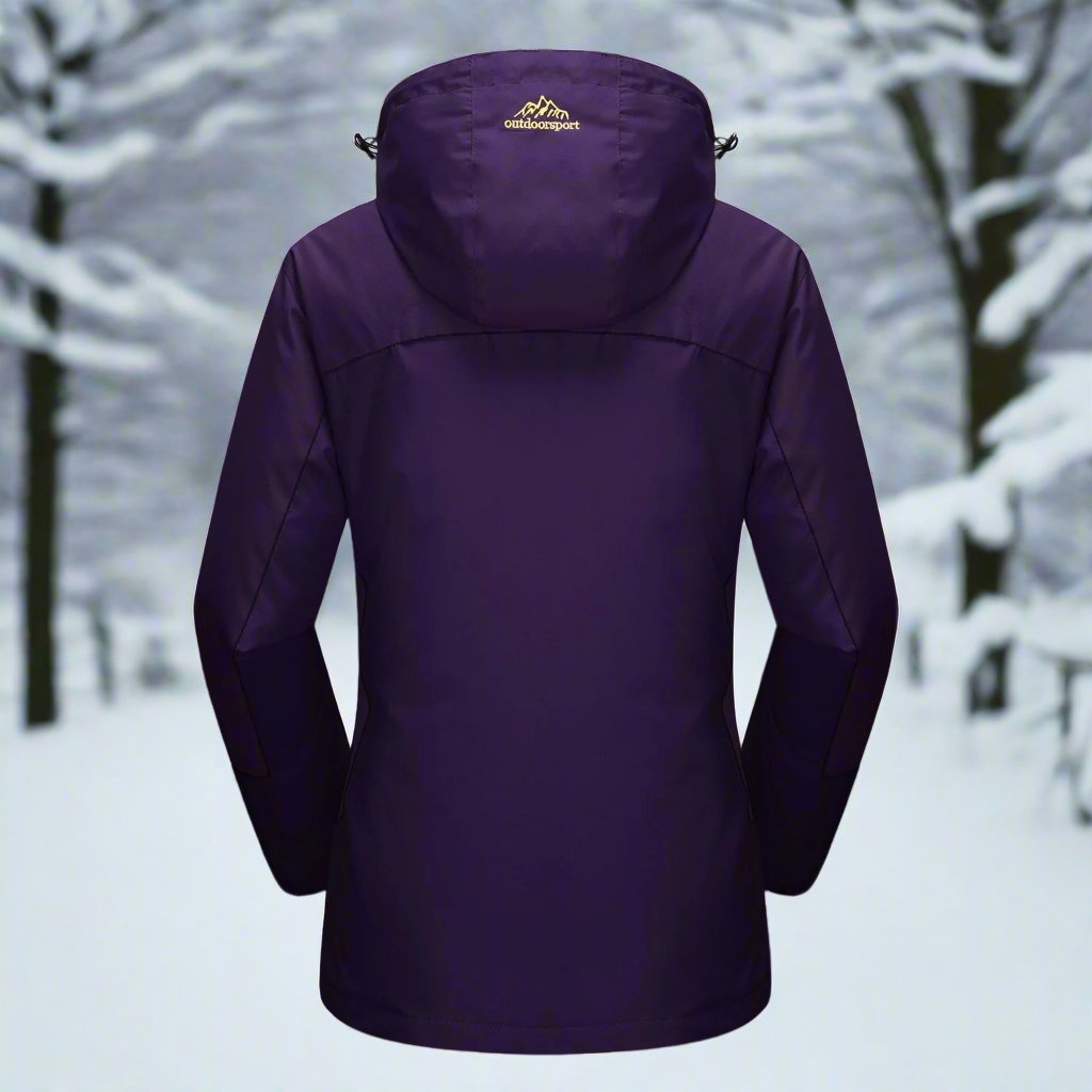 Women's Winter Jacket - Waterproof and Windproof - Insulated with Hood - Adjustable Cuffs