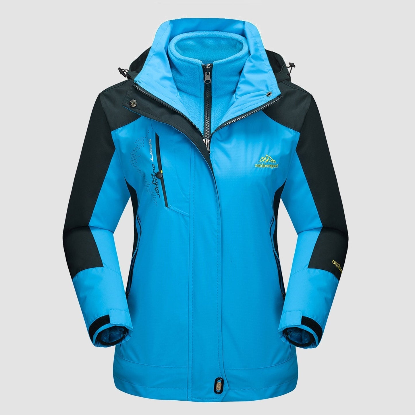 Women's Winter Jacket - Waterproof and Windproof - Insulated with Hood - Adjustable Cuffs